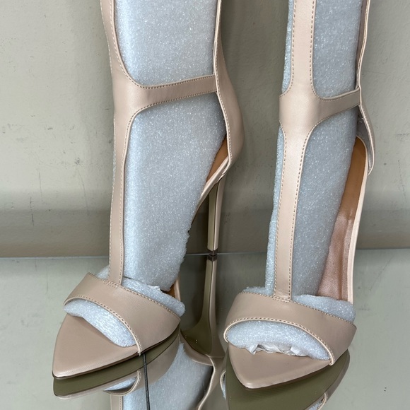 Nasty Gal Nude Gladiator Heel Sandals - Picture 7 of 8